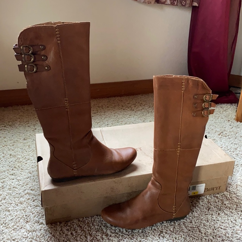 Born luana tall boots color: Tan Size: 7